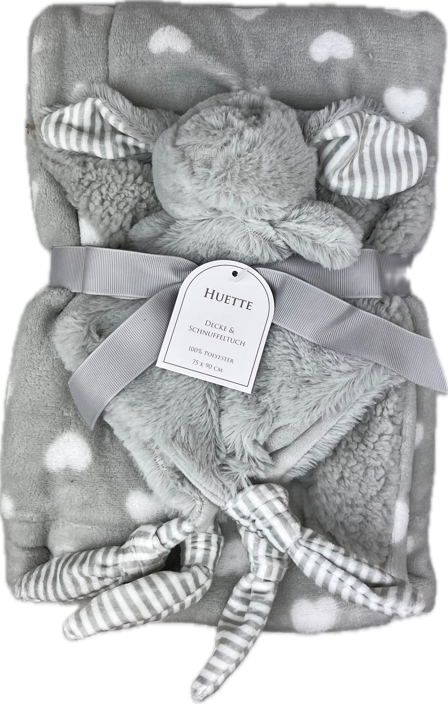 Baby Geschenkset - Fleecedecke mit Schmusetuch