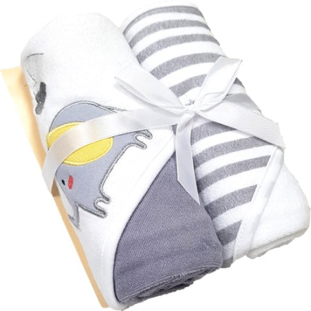2x Baby Kapuzenbadetuch (im Doppelpack)