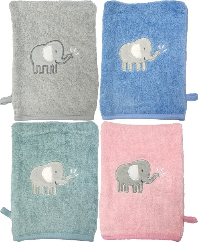 Baby Waschhandschuhe - Elefant - 2er Pack