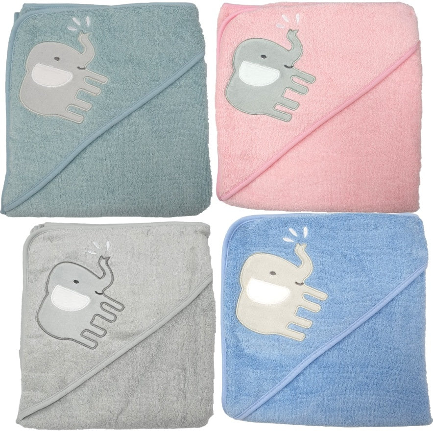 Baby Elefant Kapuzenbadetuch - Groß