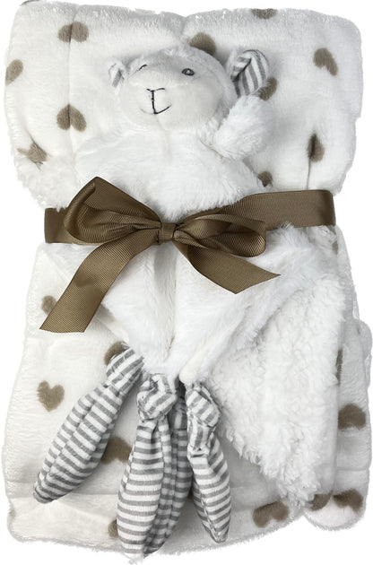 Baby Geschenkset - Fleecedecke mit Schmusetuch