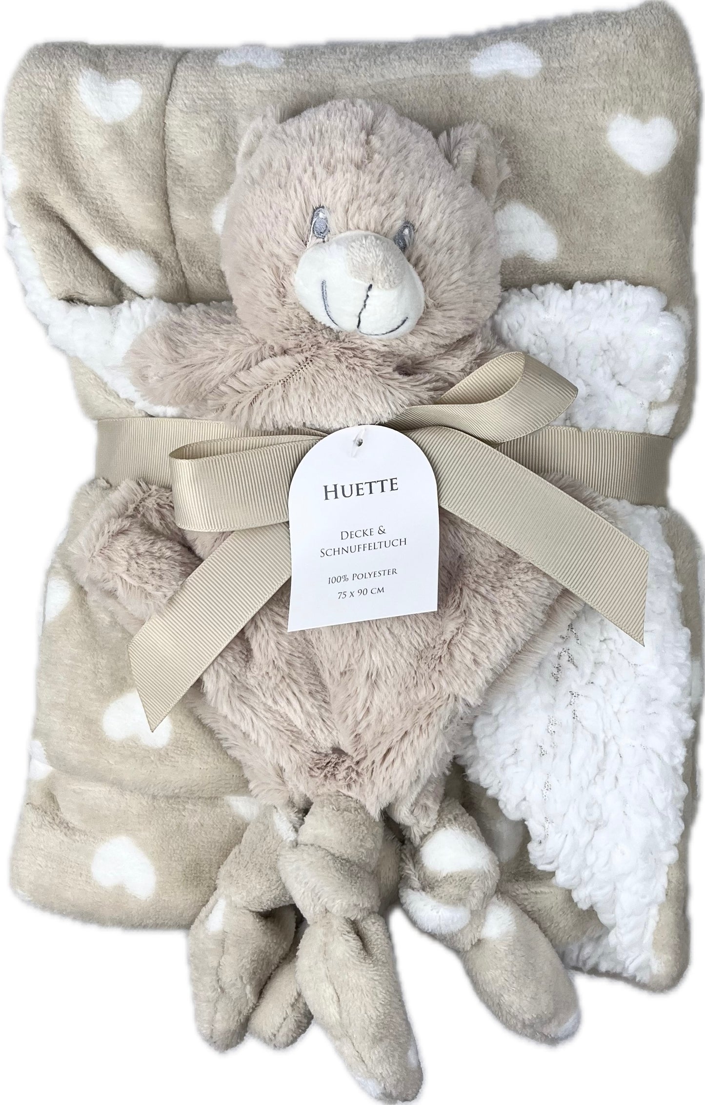 Baby Geschenkset - Fleecedecke mit Schmusetuch